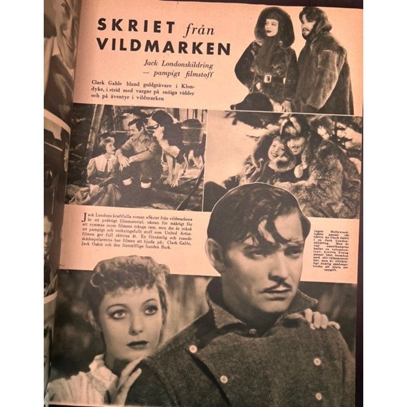 RARE 1935 Swedish Ginger Rogers Fred Astaire Magazine Hollywood Astaire Rogers