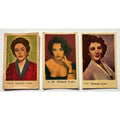 3 RARE Dutch 1950s 1960s Elizabeth Taylor Cards Cleopatra, National Velvet, Liz, Virginia Wolf, Cat on a Hot Tin Roof, Place in the Sun